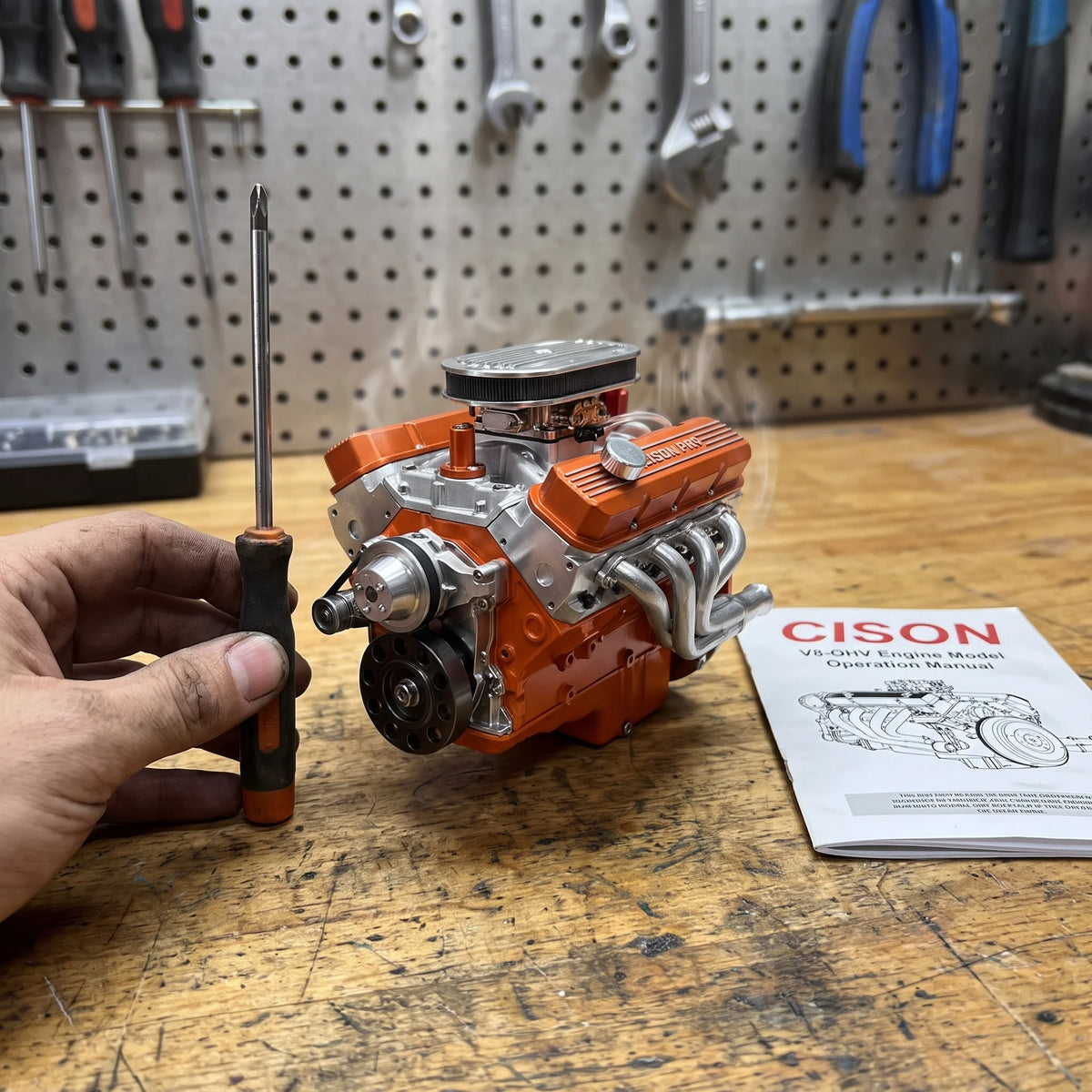 Engine Kit V8 Gasoline-Powered CNC-Machined Metal
