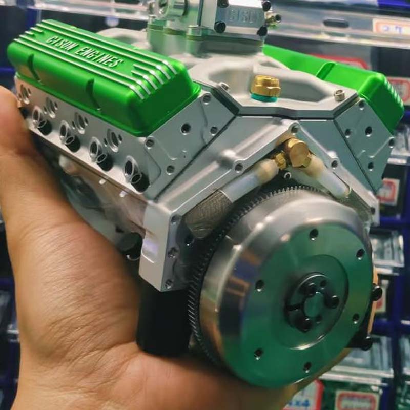 Engine Kit V8 Gasoline-Powered CNC-Machined Metal