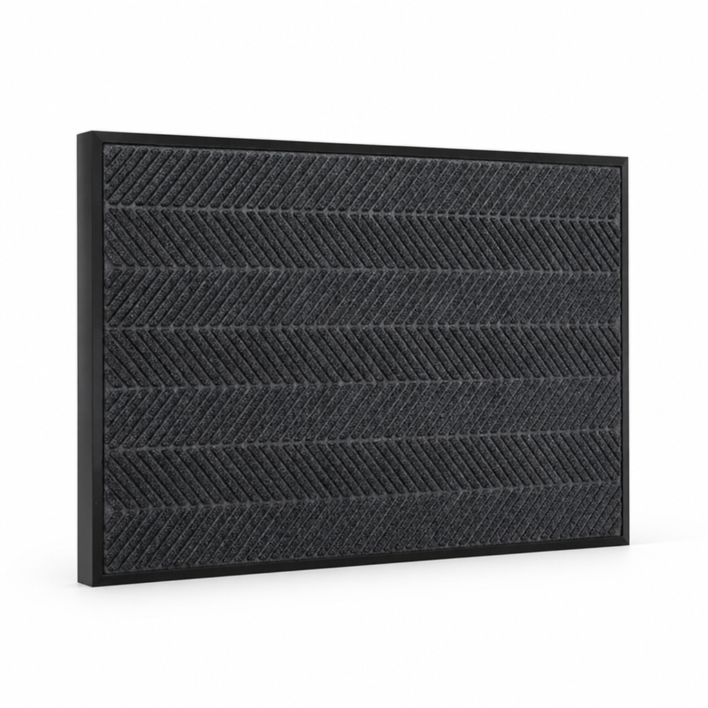 Entrance Mat Herringbone Non-Slip Backing Easy-Clean