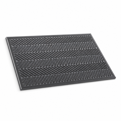 Entrance Mat Herringbone Non-Slip Backing Easy-Clean