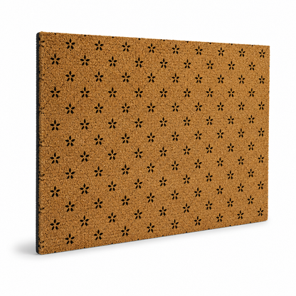 Entrance Mat Leaf Pattern Durable Fibers Non-Slip Backing