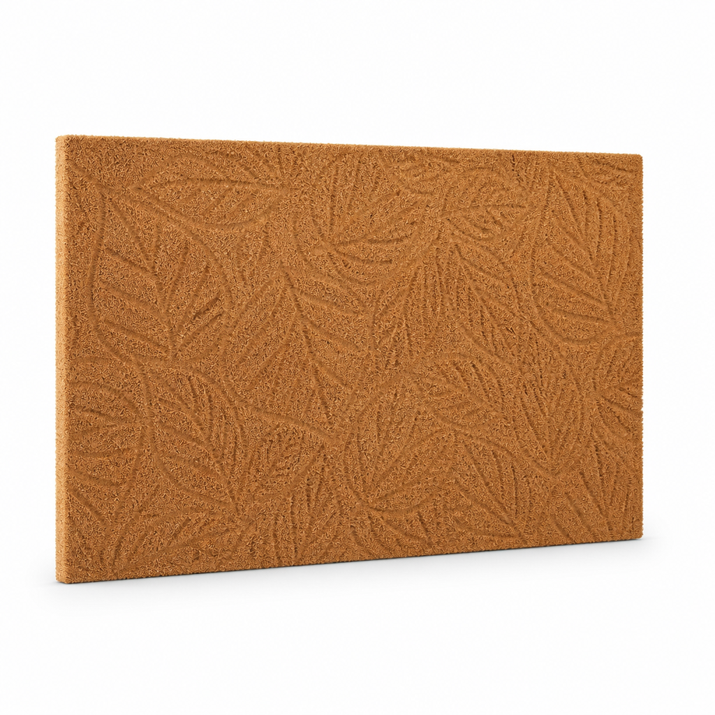Entrance Mat Leaf Pattern Durable Fibers Non-Slip Backing