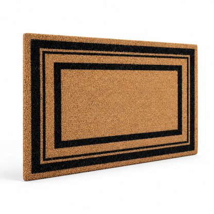 Entrance Mat Leaf Pattern Durable Fibers Non-Slip Backing