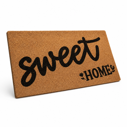 Entrance Mat Leaf Pattern Durable Fibers Non-Slip Backing