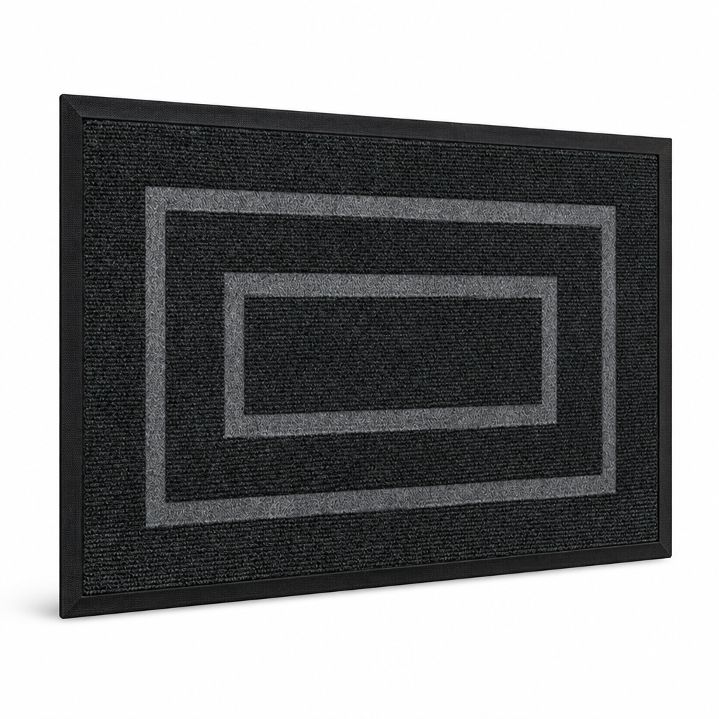 Entrance Mat Non-Slip Weather-Resistant Geometric Pattern