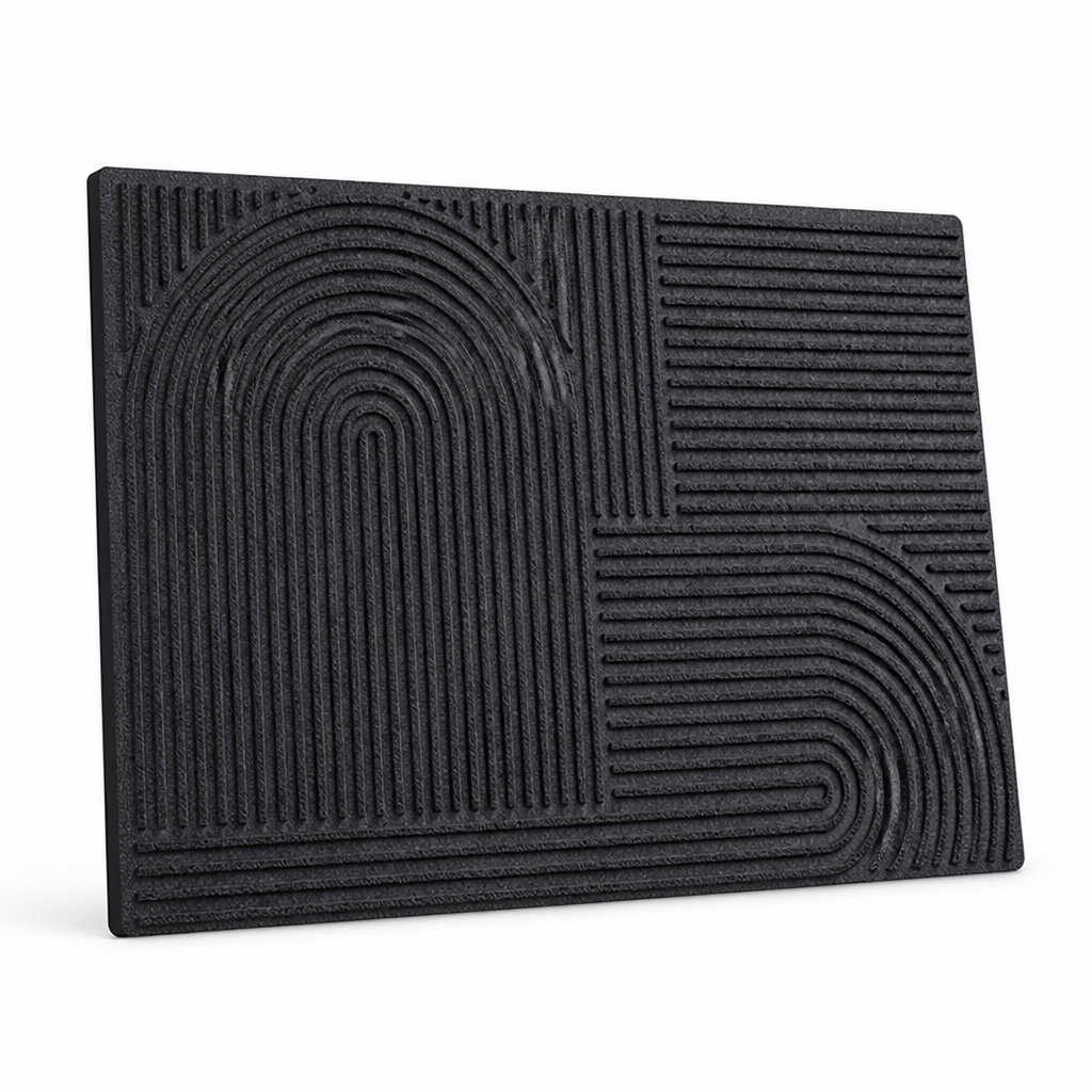 Entrance Mat Non-Slip Weather-Resistant Geometric Pattern