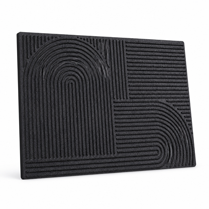 Entrance Mat Non-Slip Weather-Resistant Geometric Pattern