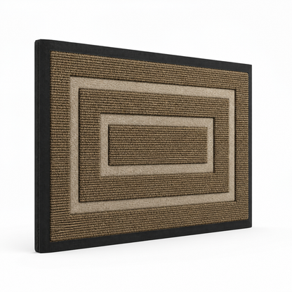 Entrance Mat Non-Slip Weather-Resistant Geometric Pattern