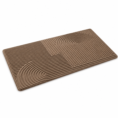 Entrance Mat Non-Slip Weather-Resistant Geometric Pattern