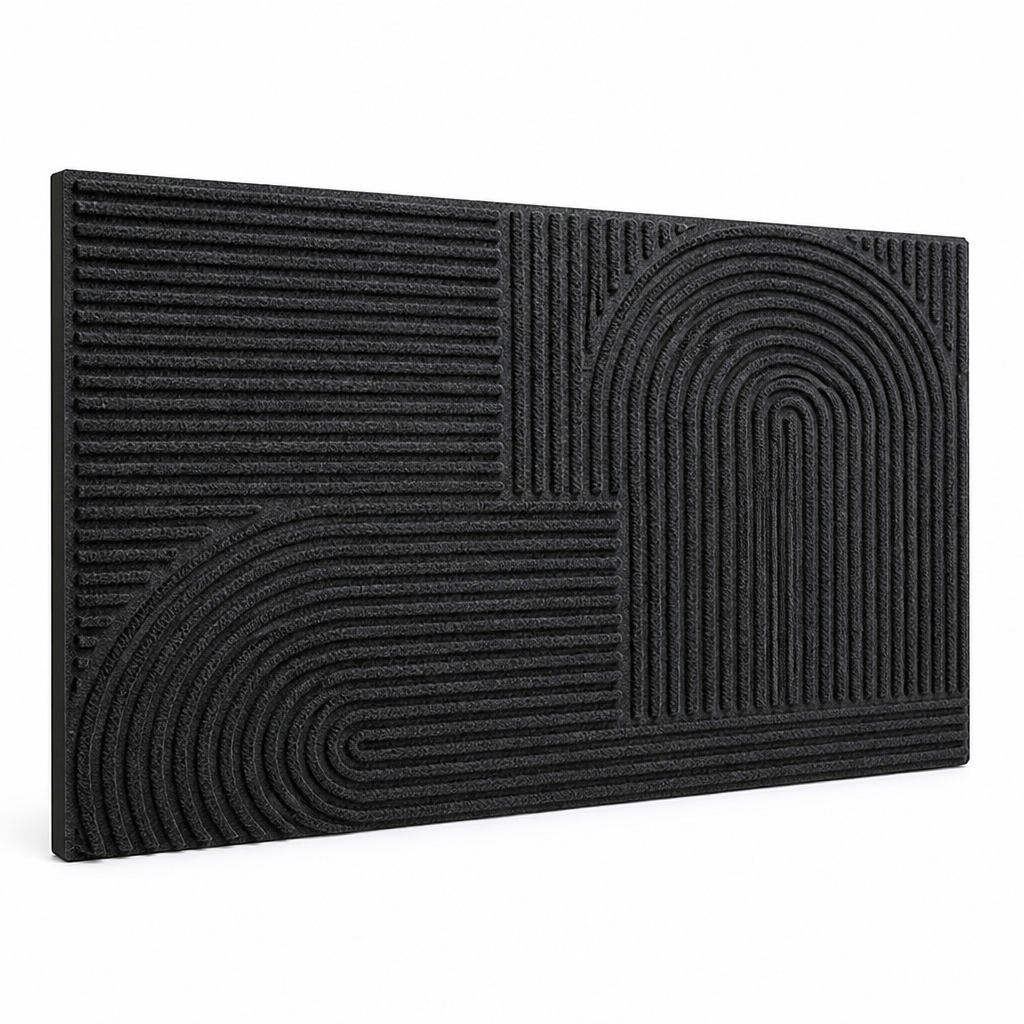 Entrance Mat Non-Slip Weather-Resistant Geometric Pattern