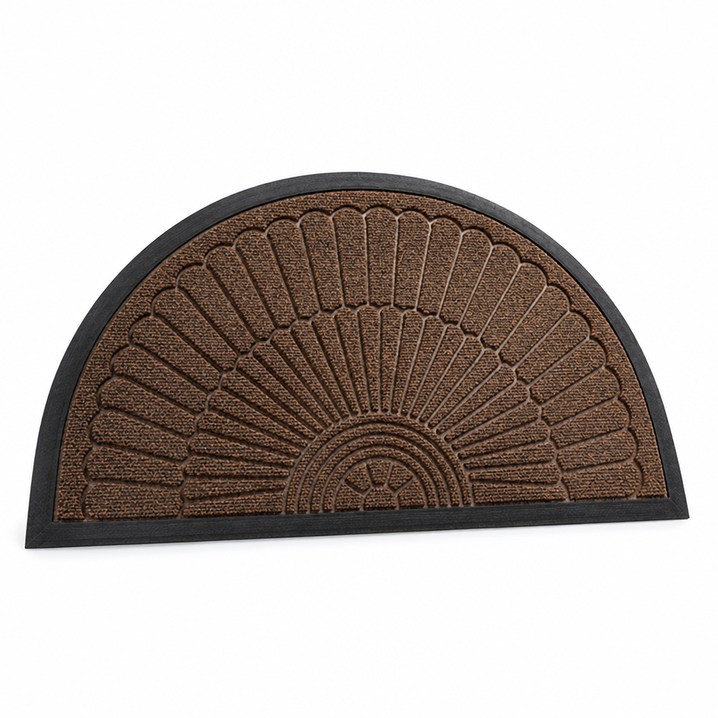 Entrance Mat Non-Slip Weather-Resistant Geometric Pattern