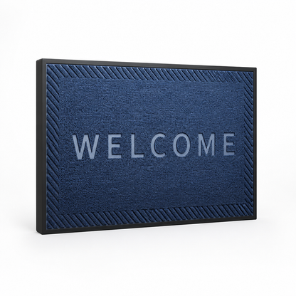 Entrance Mat Non-Slip Weather-Resistant Geometric Pattern
