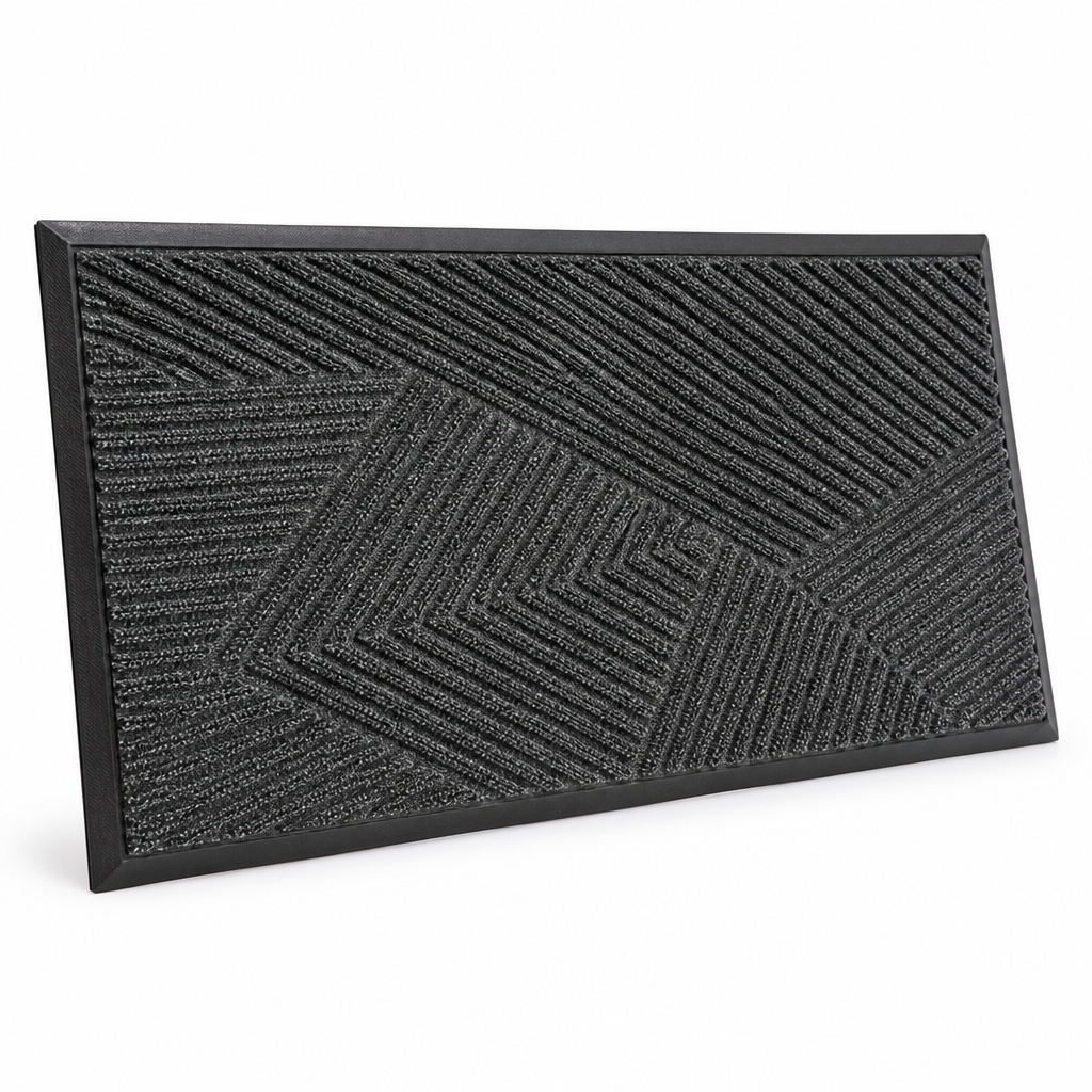 Entrance Mat Non-Slip Weather-Resistant Geometric Pattern