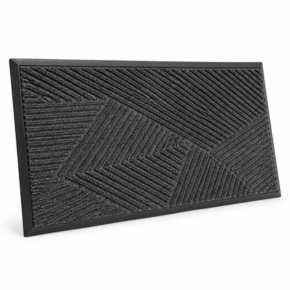 Entrance Mat Non-Slip Weather-Resistant Geometric Pattern
