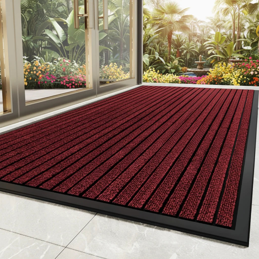 Entrance Mat Textured Scraper Surface & Non-Slip Backing