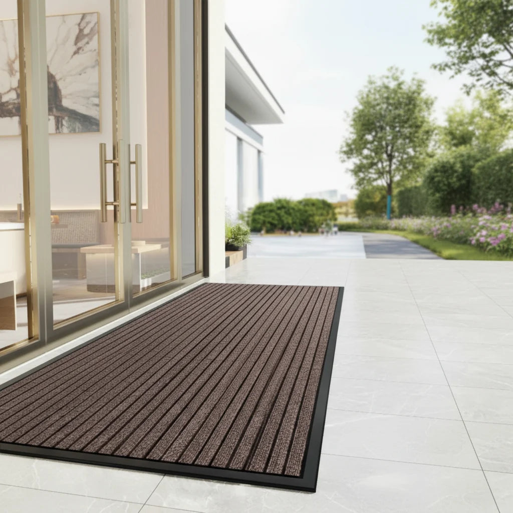 Entrance Mat Textured Scraper Surface & Non-Slip Backing
