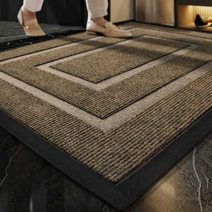 Entry Door Mat Dirt-Trapping Stain-Resistant Non-Slip Rubber Backing