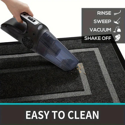 Entry Door Mat Dirt-Trapping Stain-Resistant Non-Slip Rubber Backing