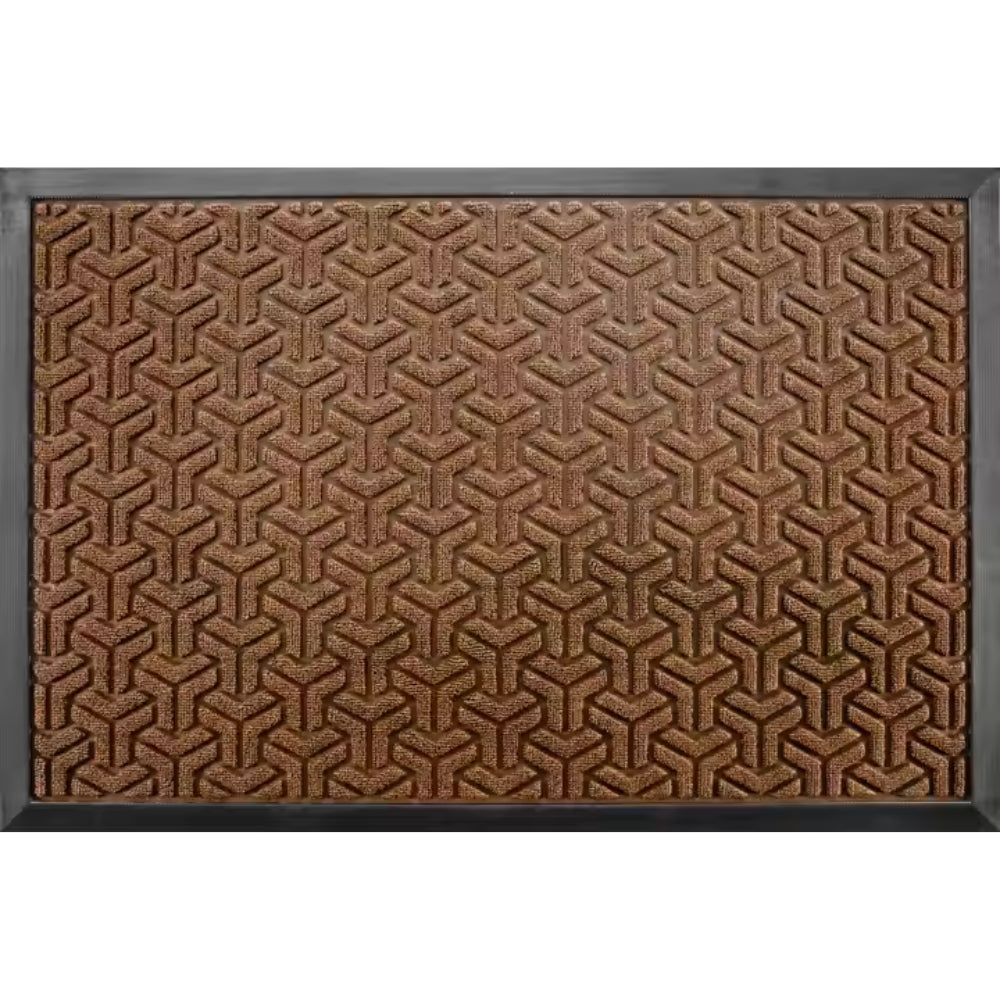 Entryway Door Mat Dirt-Trapping Fibers & Non-Slip Backing