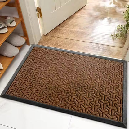 Entryway Door Mat Dirt-Trapping Fibers & Non-Slip Backing