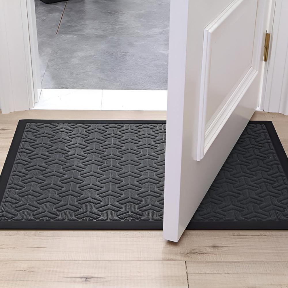 Entryway Door Mat Dirt-Trapping Fibers & Non-Slip Backing