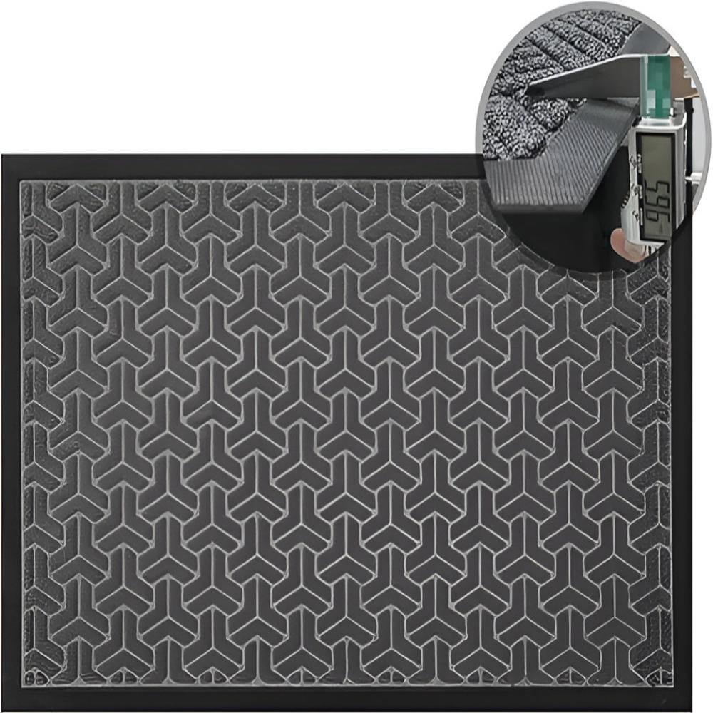 Entryway Door Mat Dirt-Trapping Fibers & Non-Slip Backing
