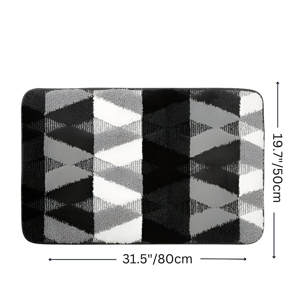 Entryway Door Mat Microfiber Quick-Drying Non-Slip Backing
