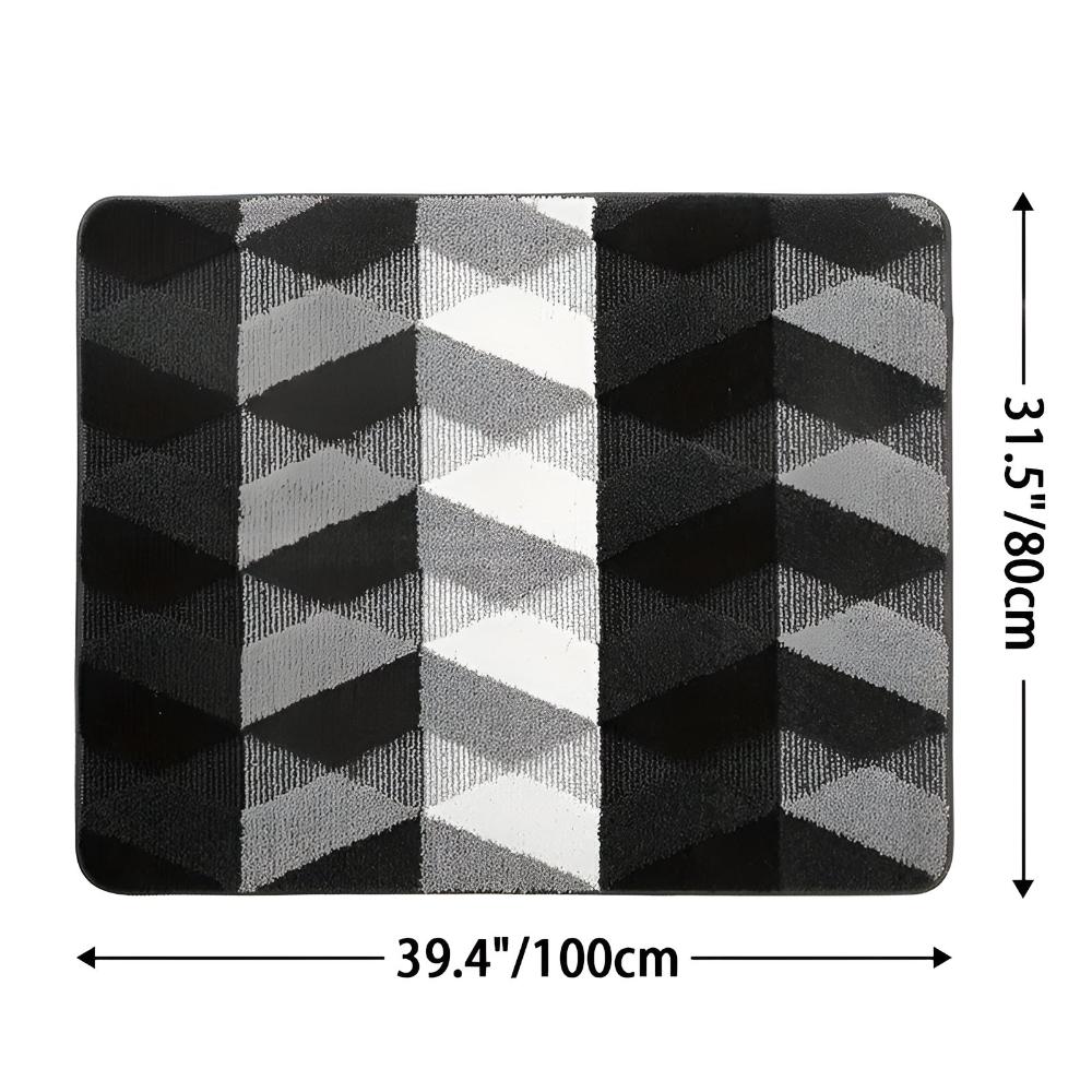 Entryway Door Mat Microfiber Quick-Drying Non-Slip Backing
