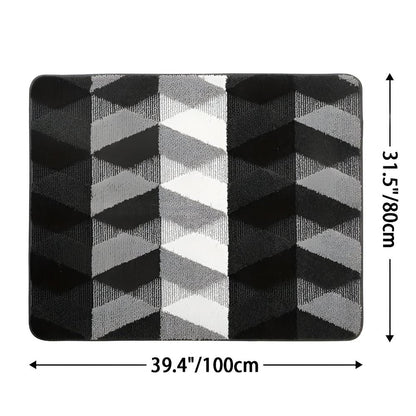 Entryway Door Mat Microfiber Quick-Drying Non-Slip Backing