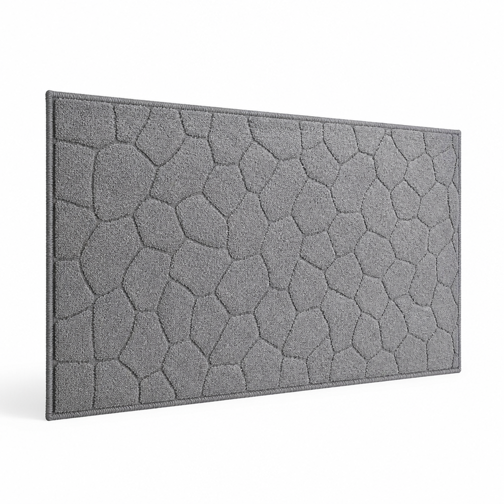 Entryway Mat Geometric Pattern Durable Fibers & Non-Slip Backing