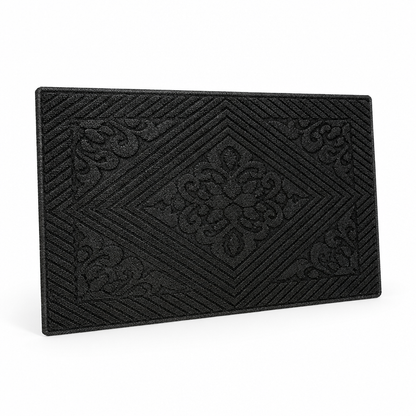 Entryway Mat Geometric Pattern Durable Fibers & Non-Slip Backing