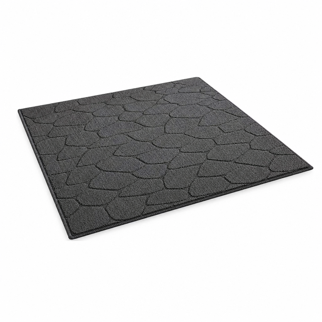 Entryway Mat Geometric Pattern Durable Fibers & Non-Slip Backing