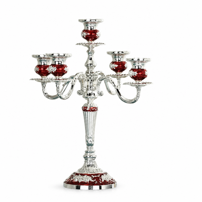 European-Style Candelabra With Curved Arms Taper Candle Holder