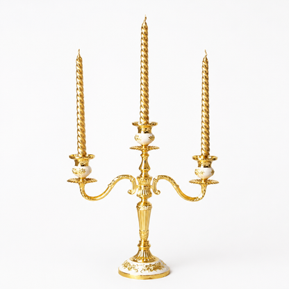 European-Style Candelabra With Curved Arms Taper Candle Holder