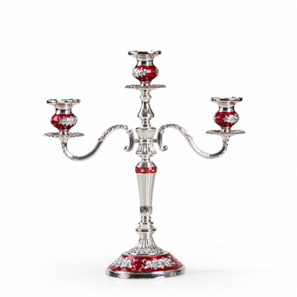 European-Style Candelabra With Curved Arms Taper Candle Holder