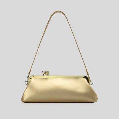 Evening Handbag Patent Leather Detachable Strap Clutch or Crossbody Style
