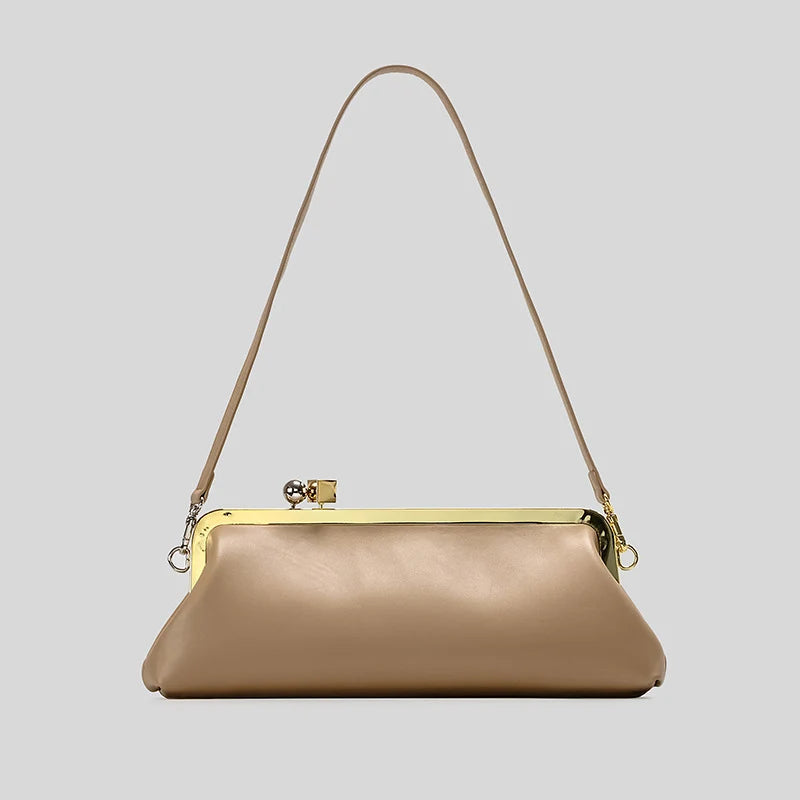 Evening Handbag Patent Leather Detachable Strap Clutch or Crossbody Style
