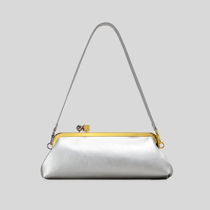 Evening Handbag Patent Leather Detachable Strap Clutch or Crossbody Style