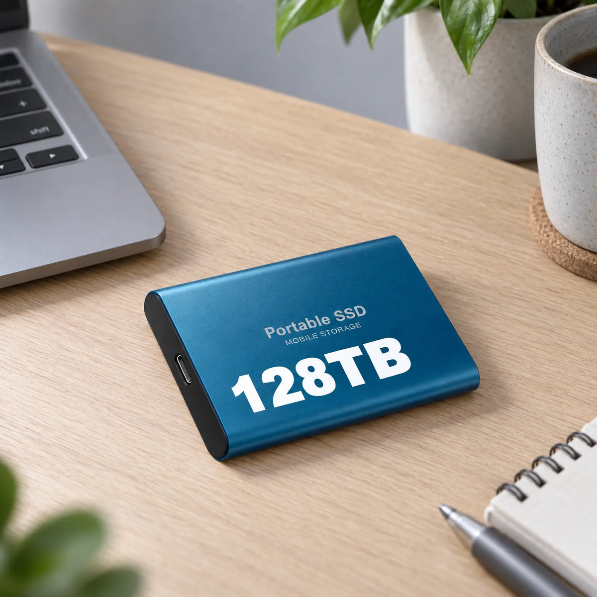 External SSD 128 TB Up To 540 MB/s Shock-Resistant