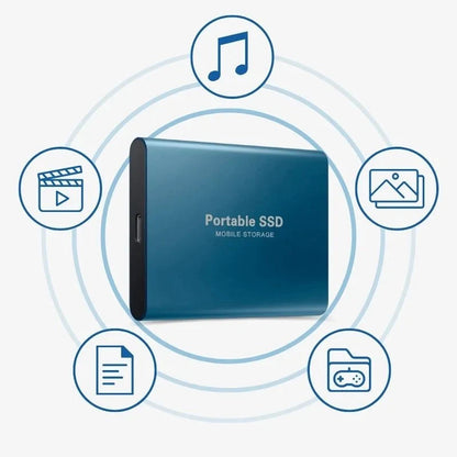 External SSD Portable USB-C Aluminum Housing 1050 MB/s