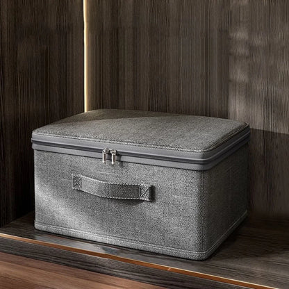 Fabric Storage Box Foldable Breathable Reinforced Stitching