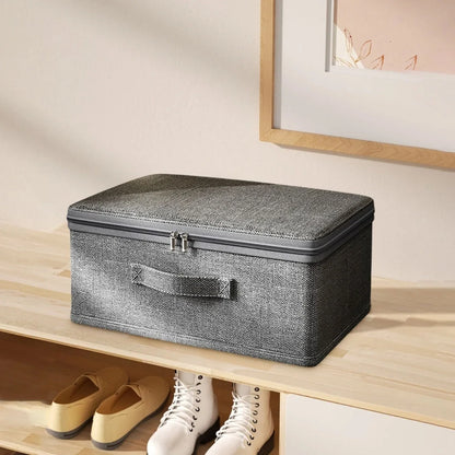 Fabric Storage Box Foldable Breathable Reinforced Stitching