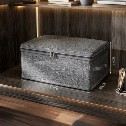 Fabric Storage Box Foldable Breathable Reinforced Stitching
