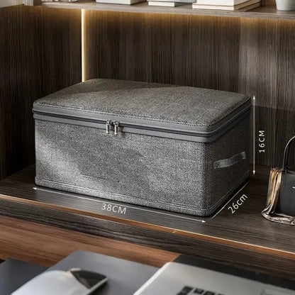 Fabric Storage Box Foldable Breathable Reinforced Stitching