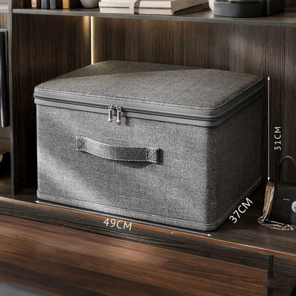 Fabric Storage Box Foldable Breathable Reinforced Stitching