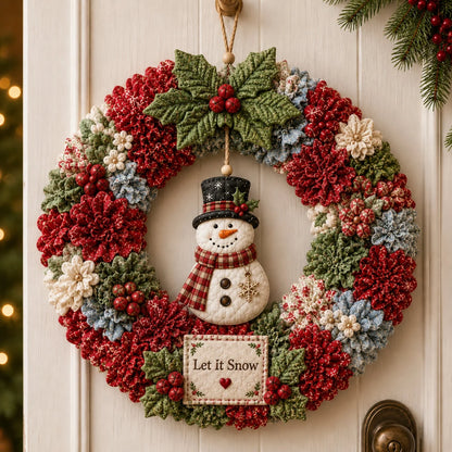 Fabric Wreath DIY Kit No-Sew 3D Christmas Decor