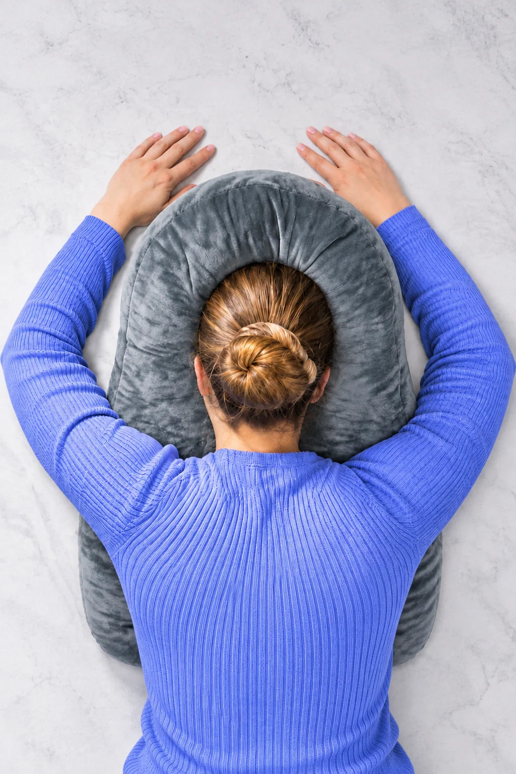 Face-Down Pillow Face Opening Shredded Memory Foam Reversible Cover