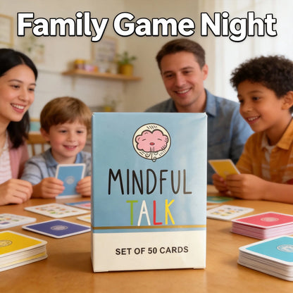Family Conversation Card Game 50 Prompt Cards for All Ages