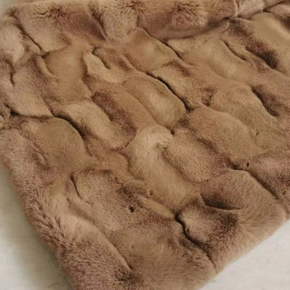 Faux Fur Blanket Double-Layer Ultra-Soft & Machine Washable