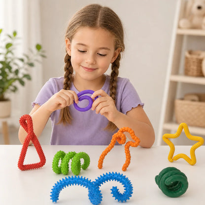 Fidget Toy Flexible Twisting Sticks Portable Design